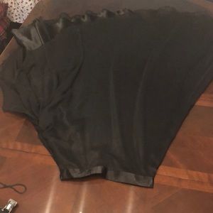 Black Chiffon maxi skirt